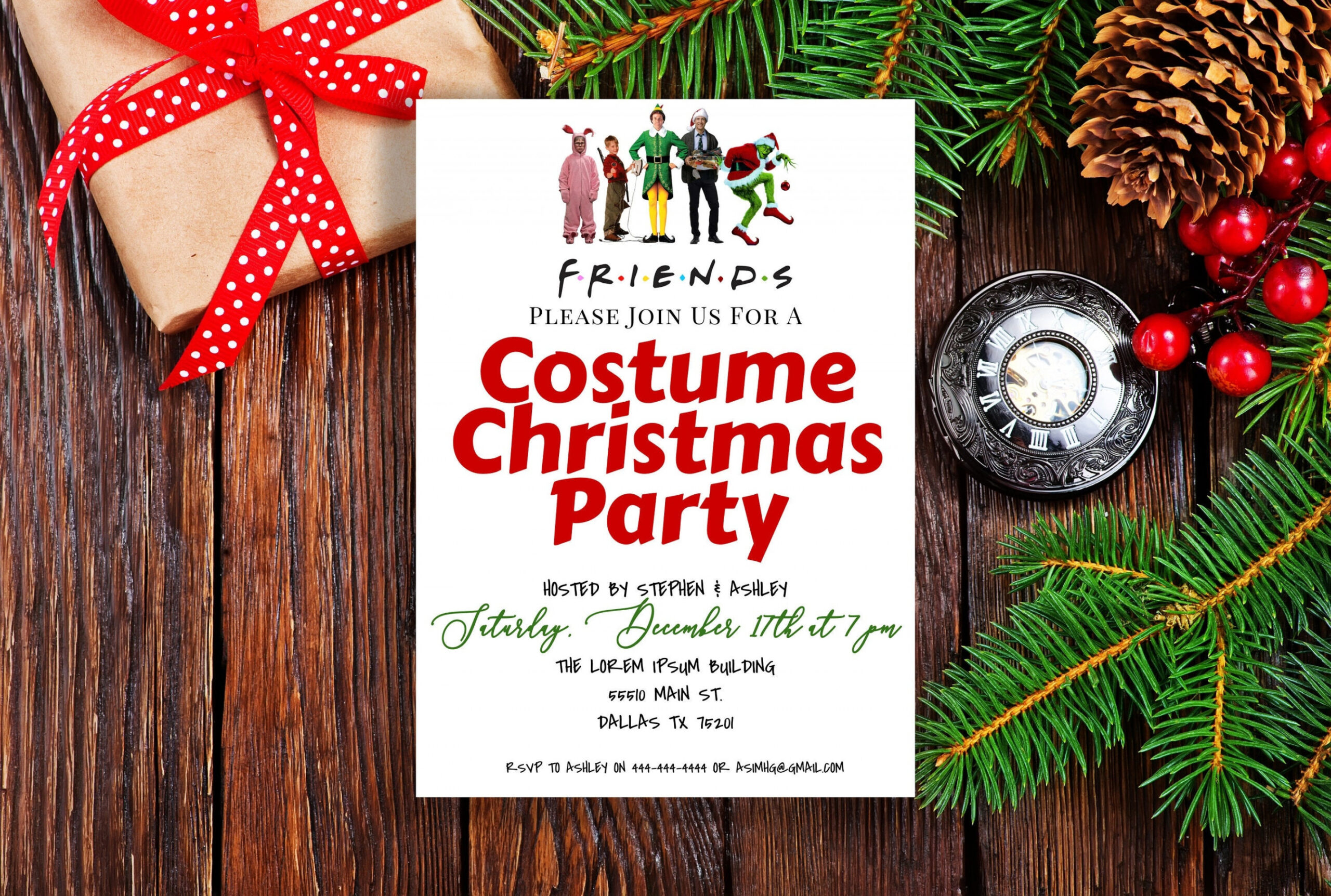 Custom Christmas Party Invitations Holiday Party Custom - Etsy