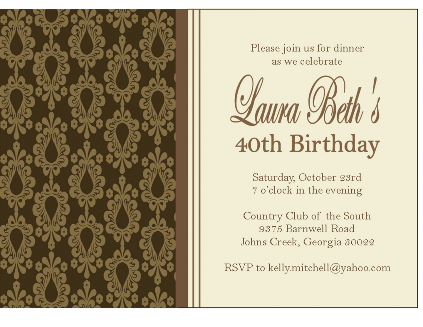 Download Birthday Dinner Party Invitations Wording  Dinner party