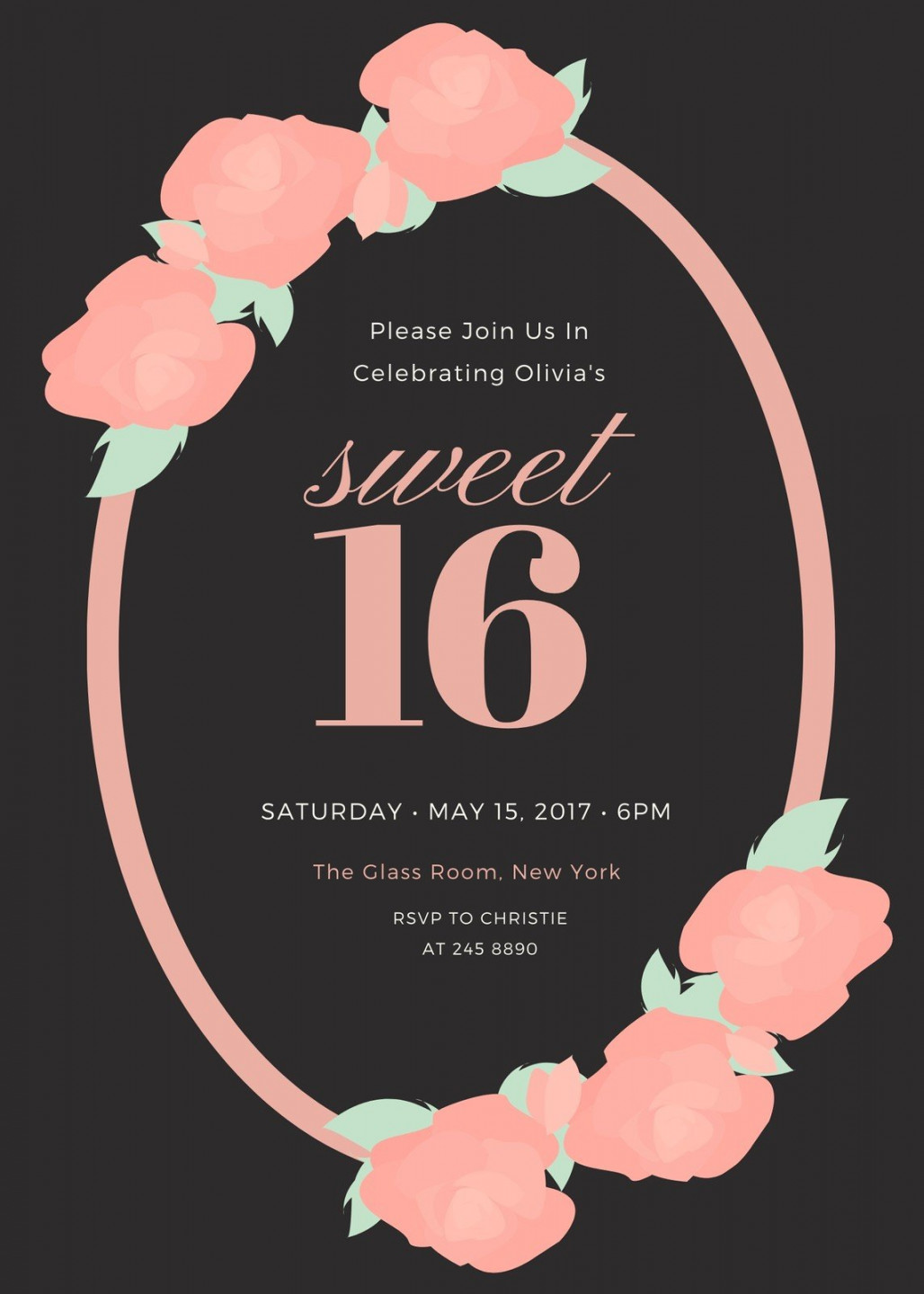 Free custom printable sweet  invitation templates  Canva