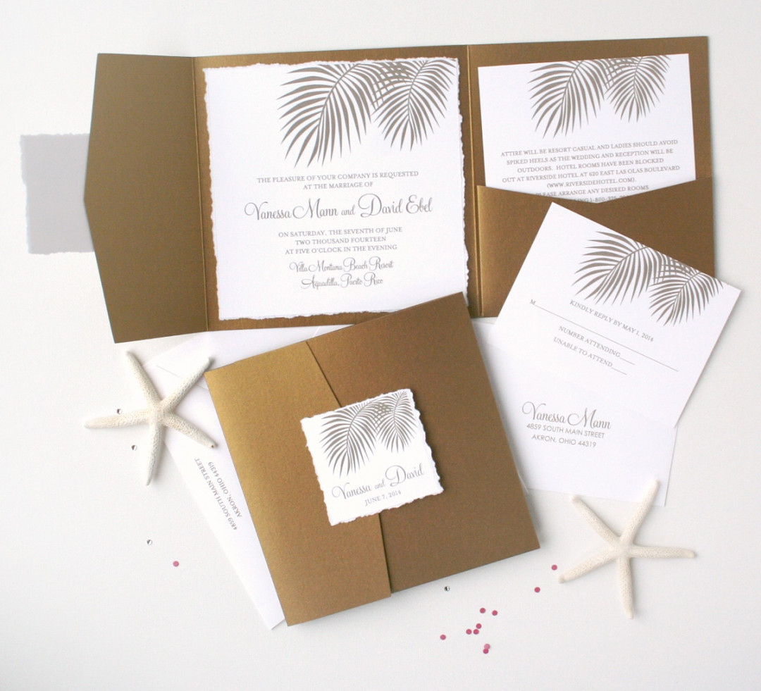 Hawaiian Wedding Invitations, % Original Designs