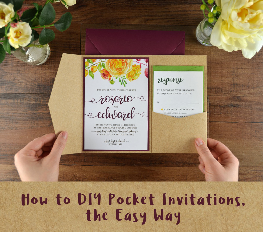 How to DIY Pocket Invitations, the Easy Way - Cards & Pockets