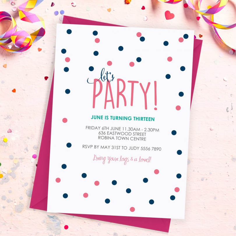 Imagine Party Invitations