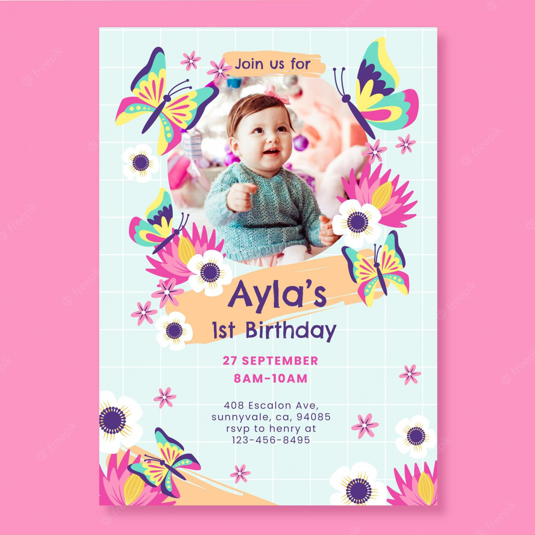 st Birthday Invitation Images - Free Download on Freepik