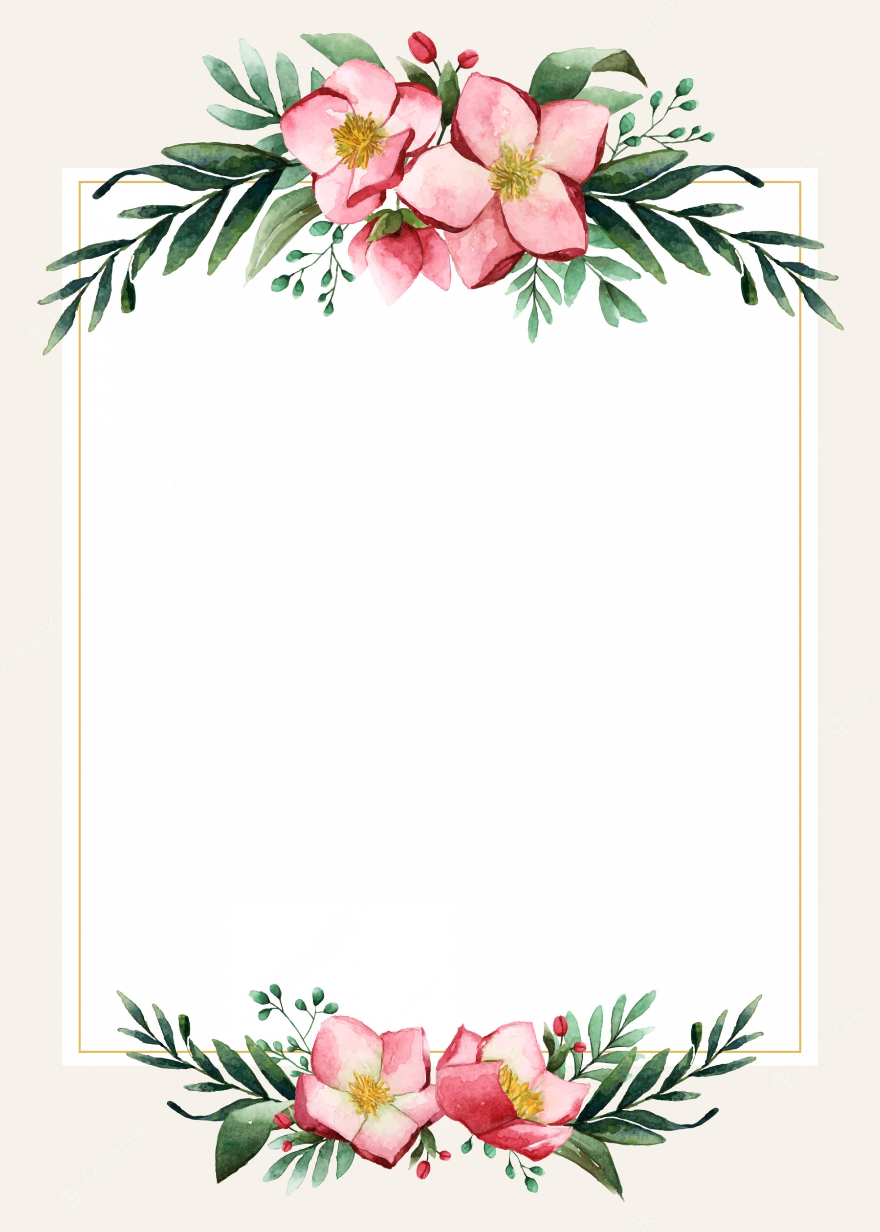 Blank wedding card design  Free Download