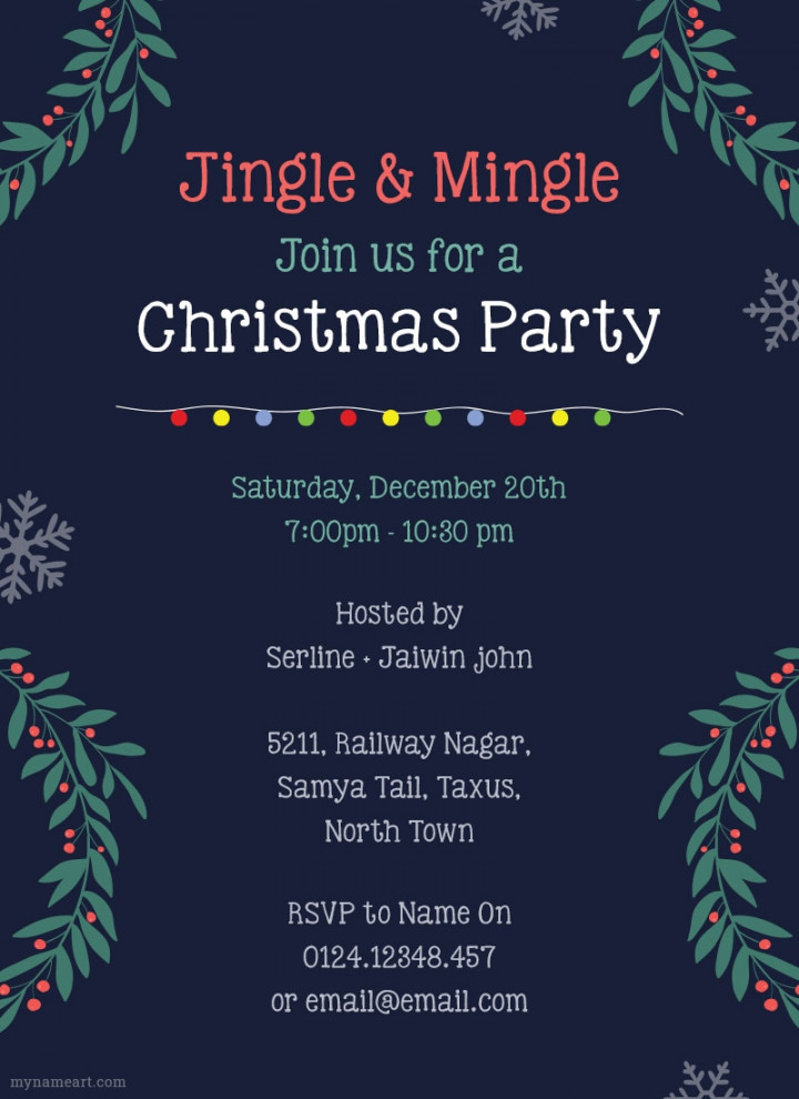 Christmas Party Invitations