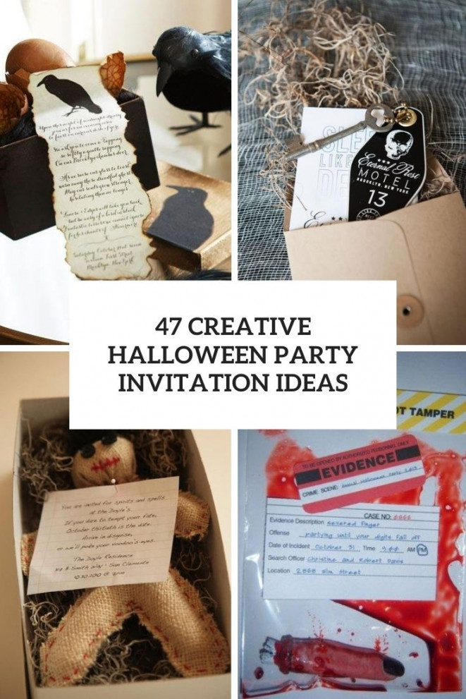 Creative Halloween Party Invitation Ideas - Shelterness