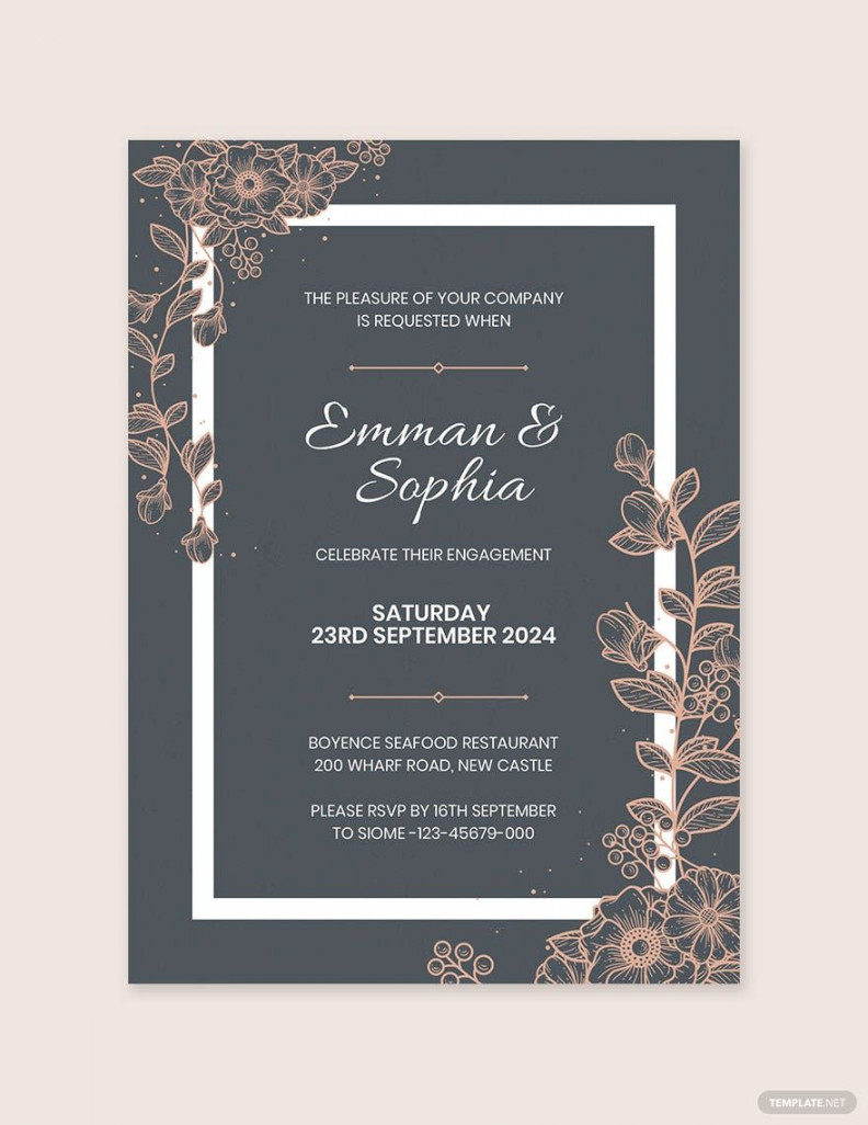 FREE Engagement Invitation Template - Download in Word, Google