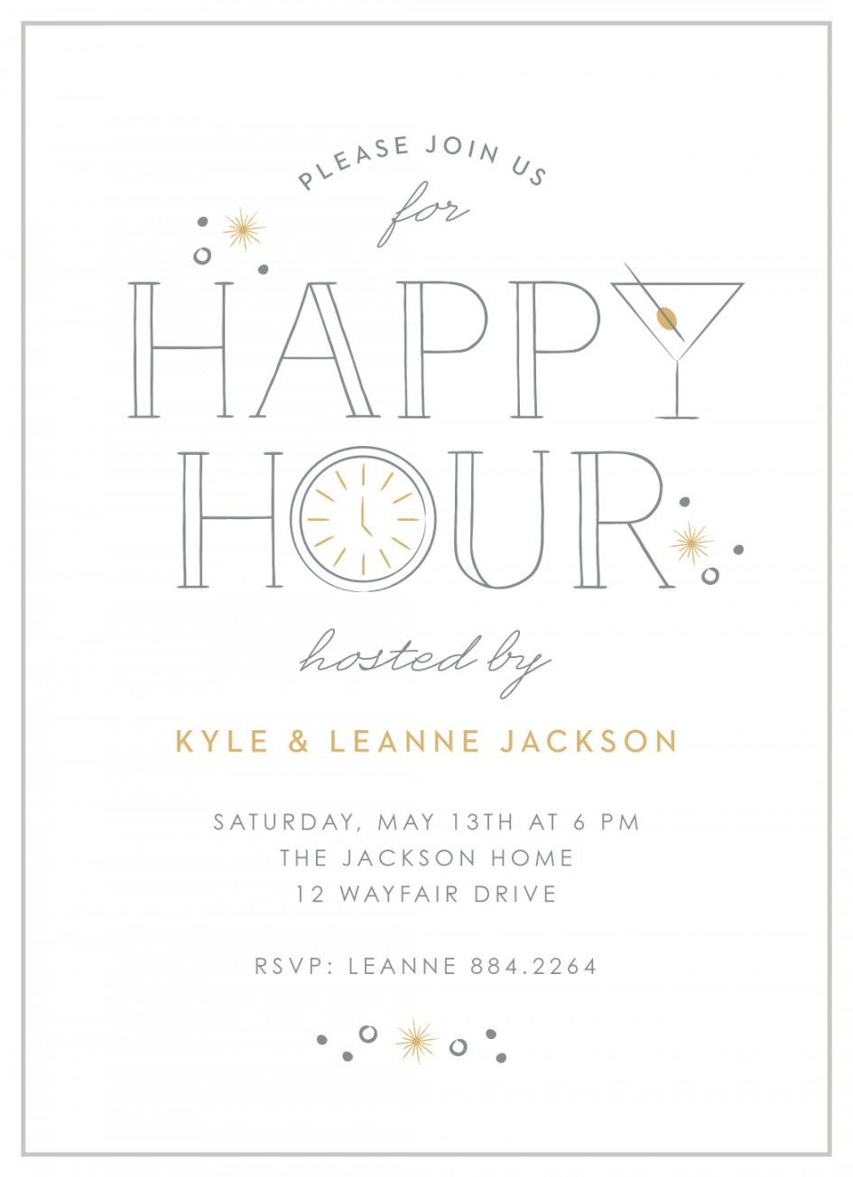 Happy Hour Party Invitations