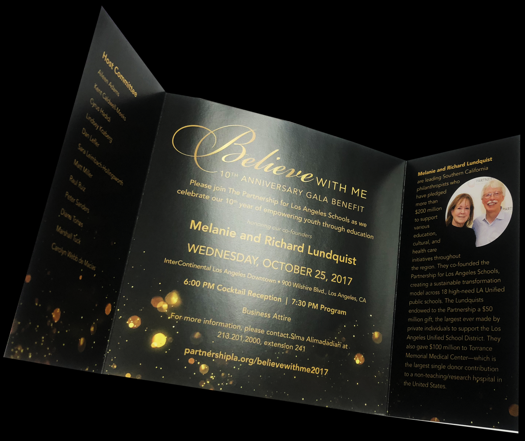 Invitation, Metallic Foil Printing, Tri-fold, Die-Cut, Digital