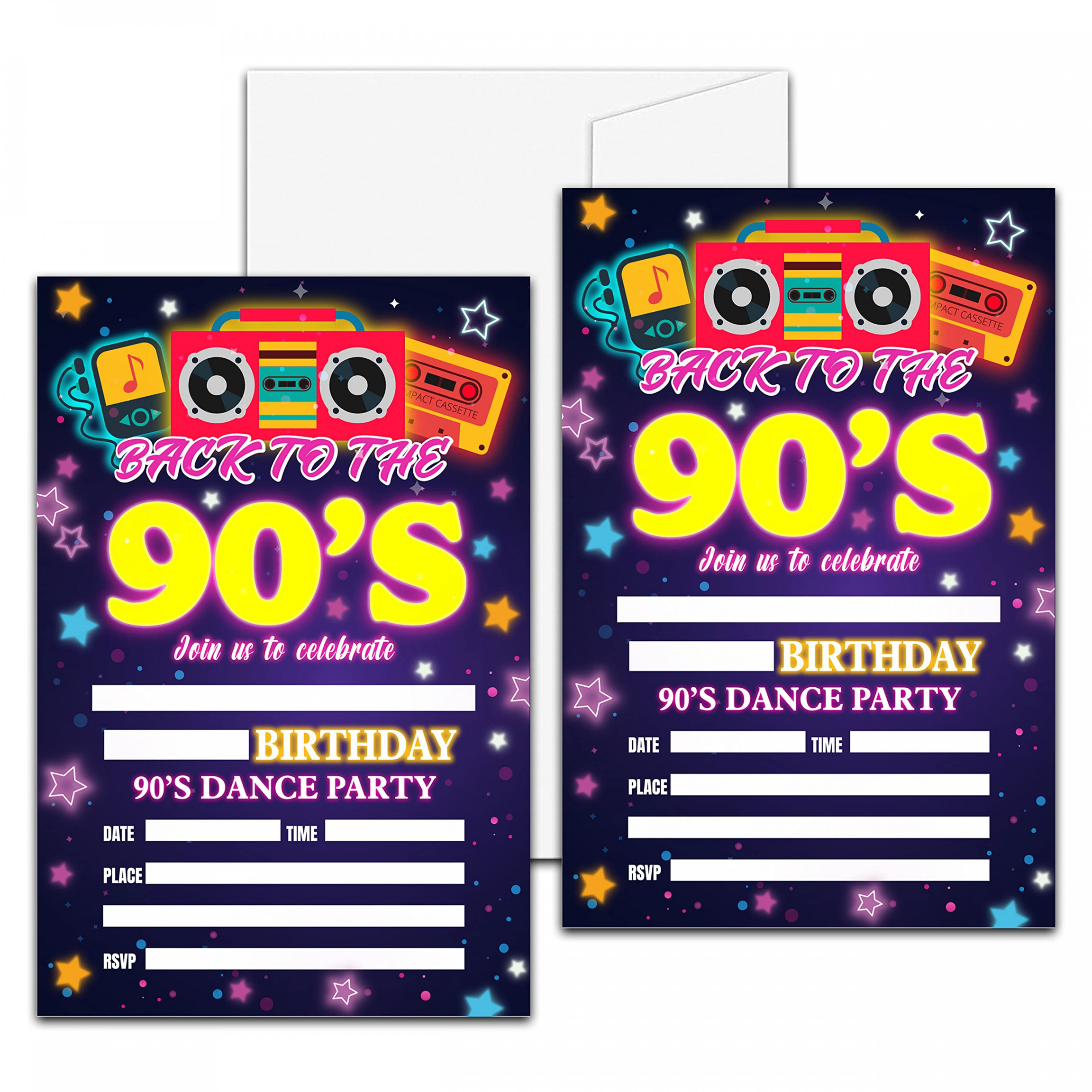 Party Invitations for s Birthday, Back to the s, Boys and Girls (. x