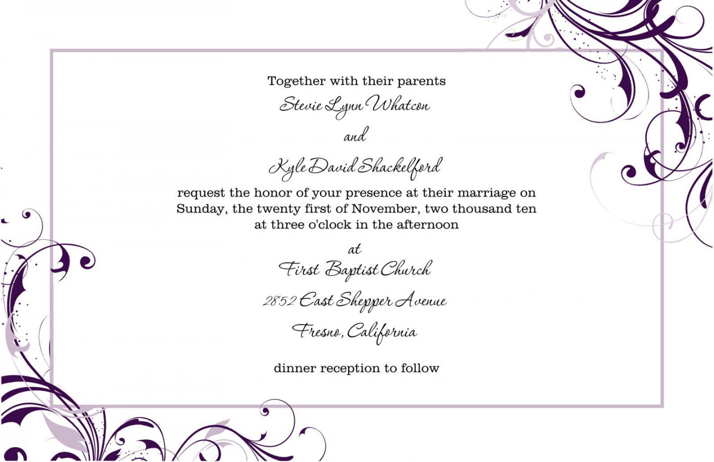 Pin on wedding invitation letter