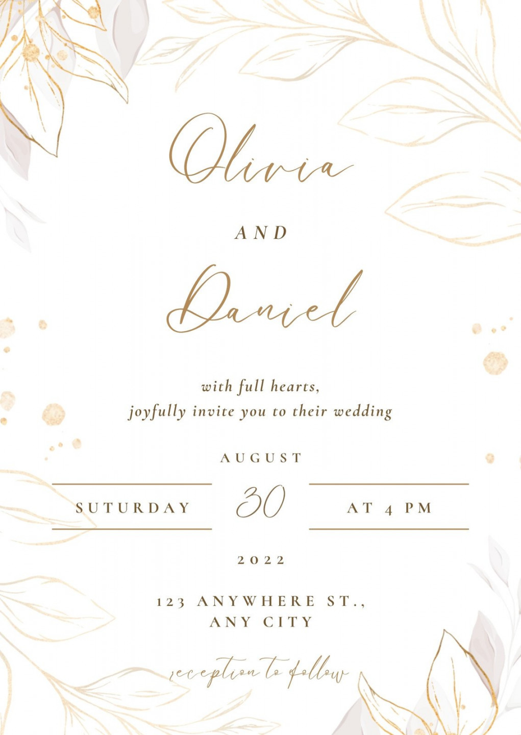 Wedding invitation templates to customize for free  Canva