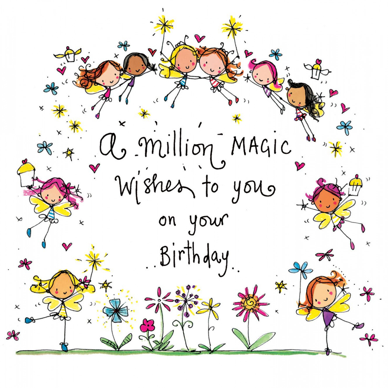 A million magic wishes to you on your birthday!  Birthday wishes