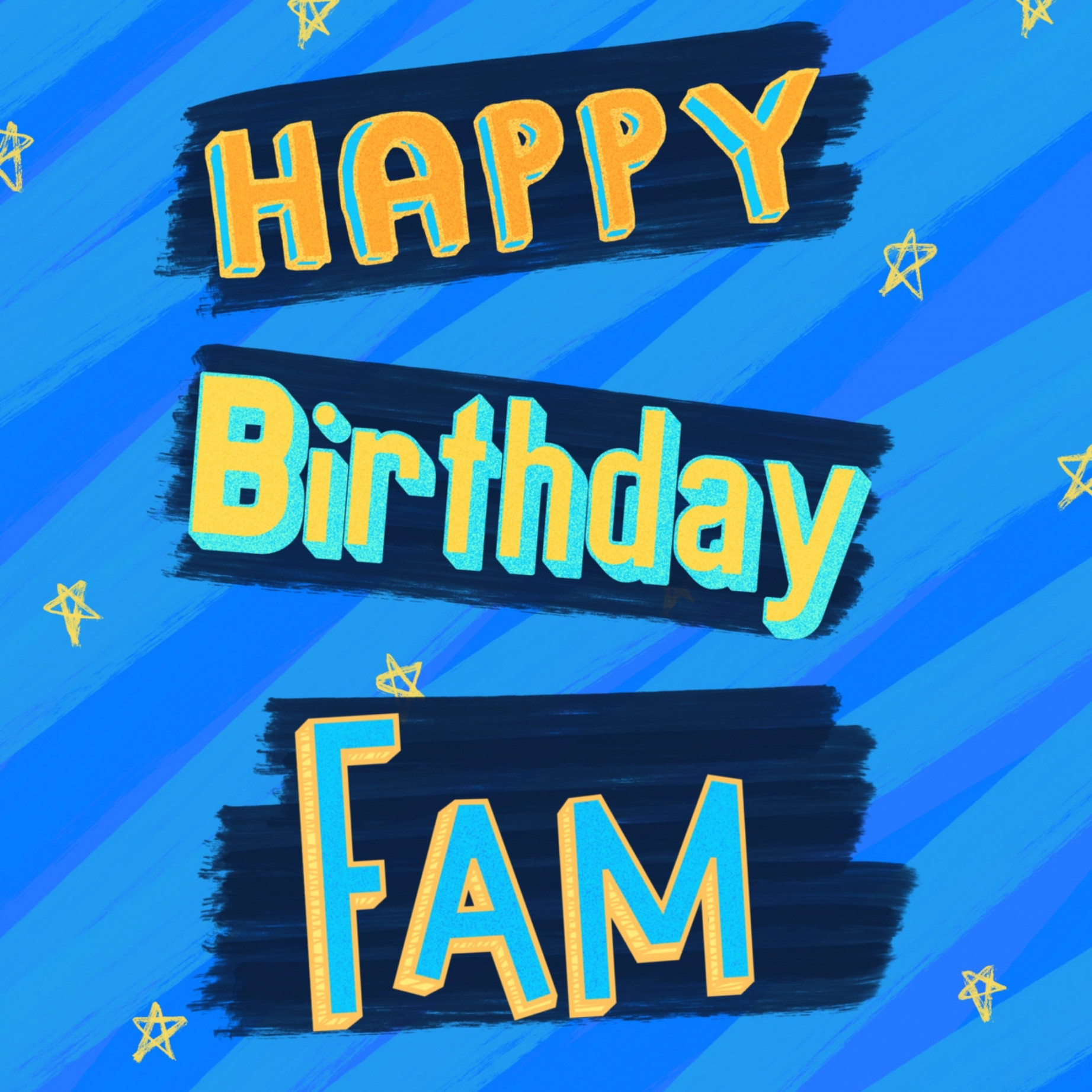 Alles Gute zum Geburtstag-Fam-Karte