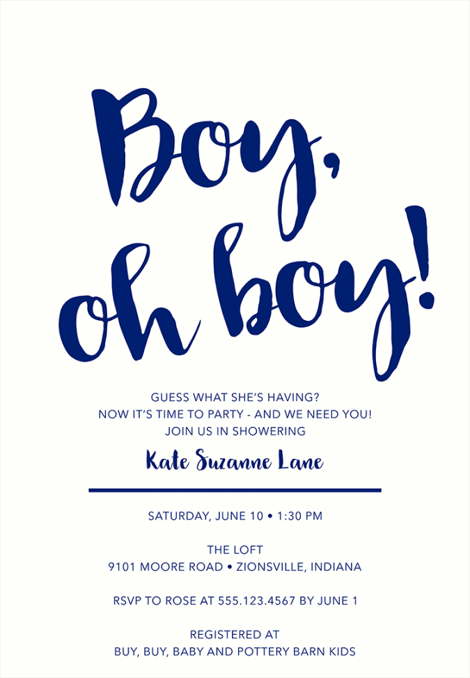 Baby Shower Invitation Wording Ideas