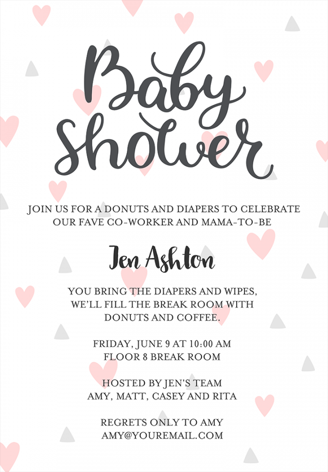 Baby Shower Invitation Wording Ideas