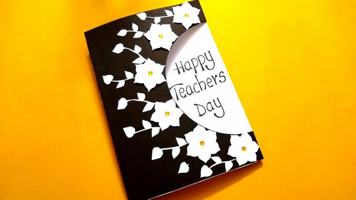 Beautiful greeting card for Teachers day  Handmade Teachers day card Id   Teachers day greeting card, Teacher cards, Teachers day card