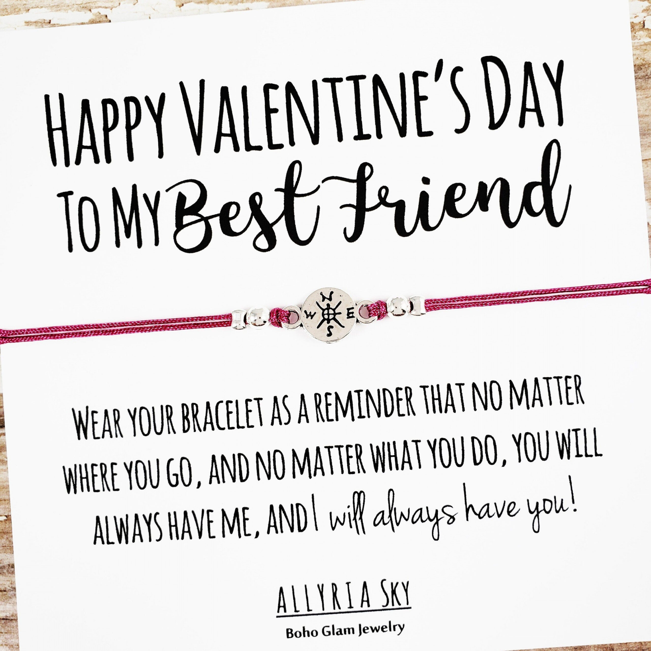 Best Friend Bracelet With happy Valentine