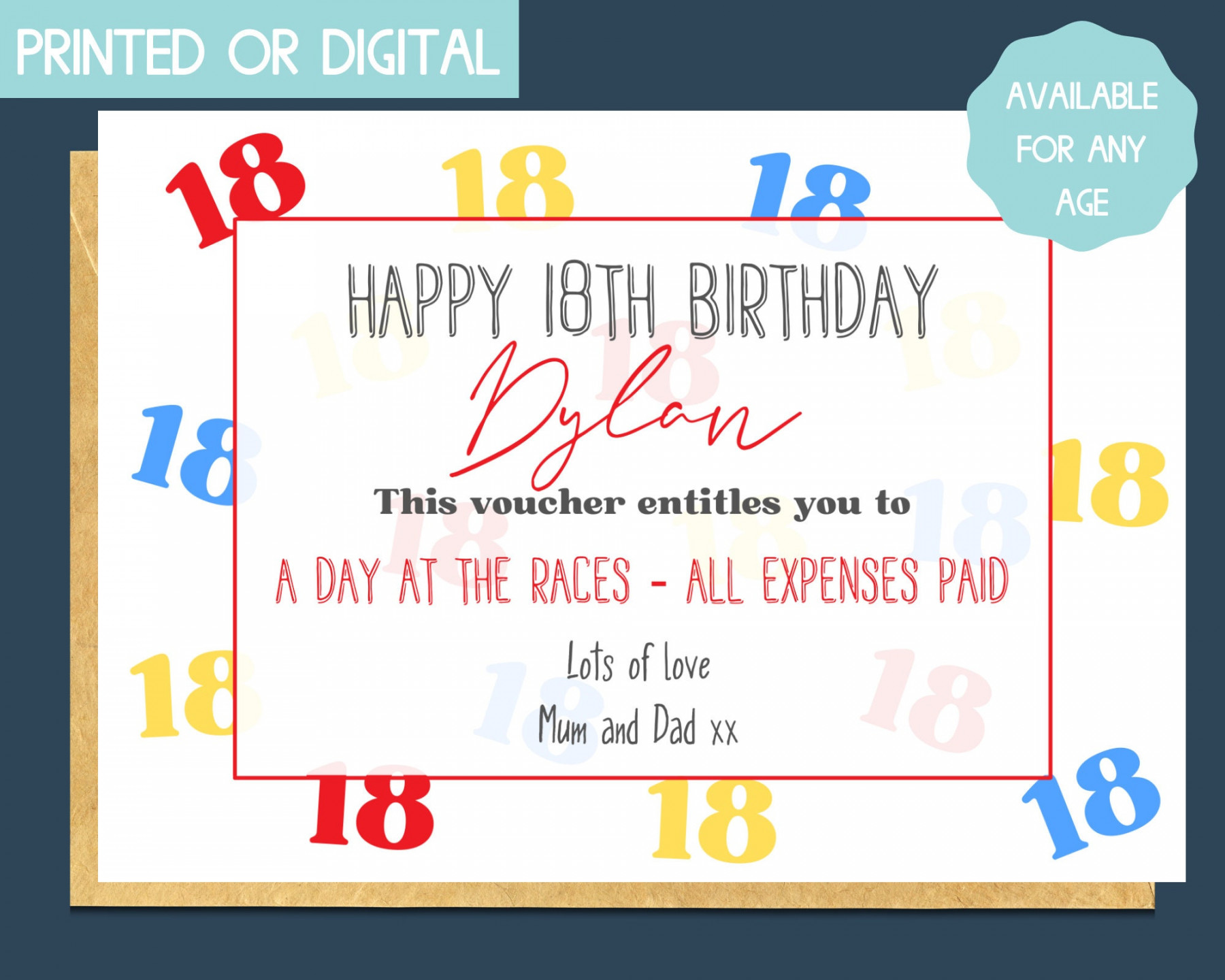 Birthday gift certificate gift card template st birthday - Etsy