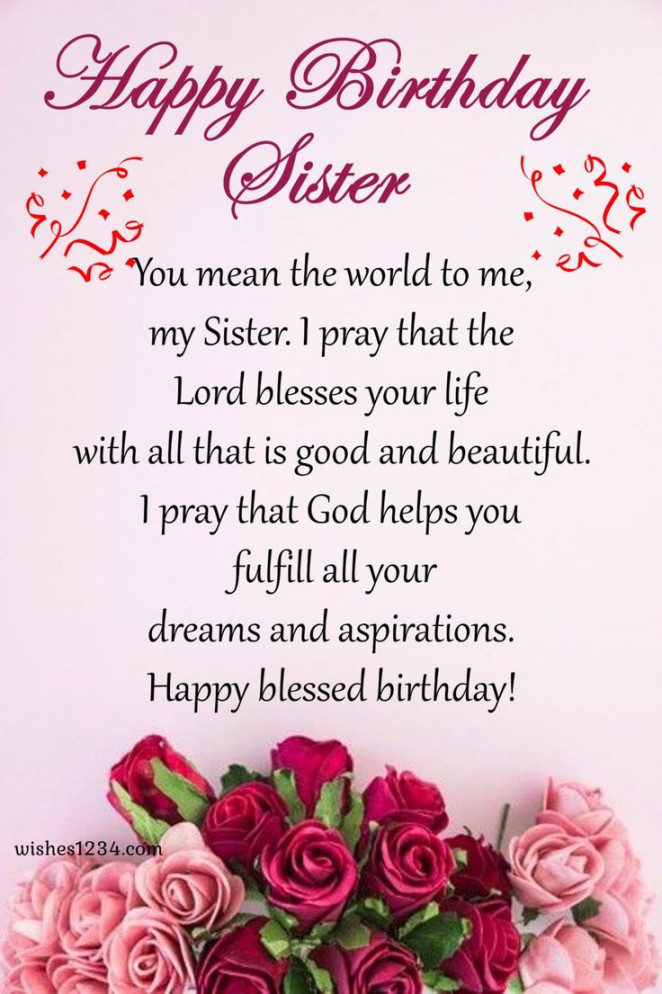 + Birthday Wishes for Sister  Birthday wishes for elder Sister