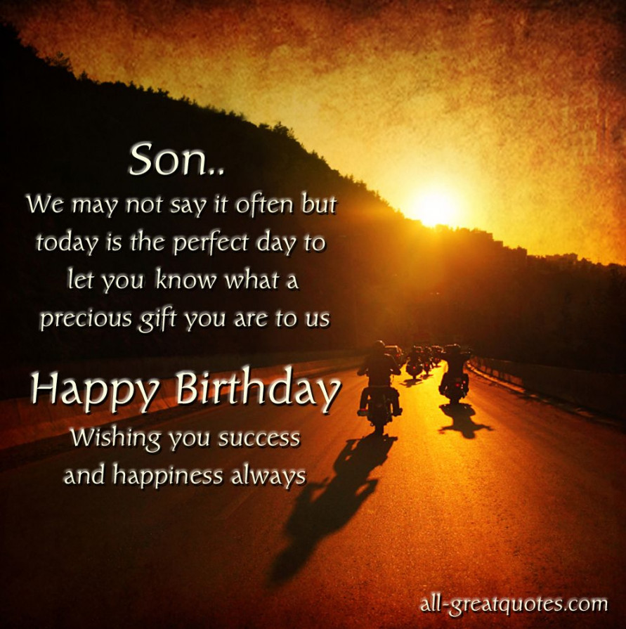 Birthday Wishes For Son  Birthday wishes for son, Happy birthday