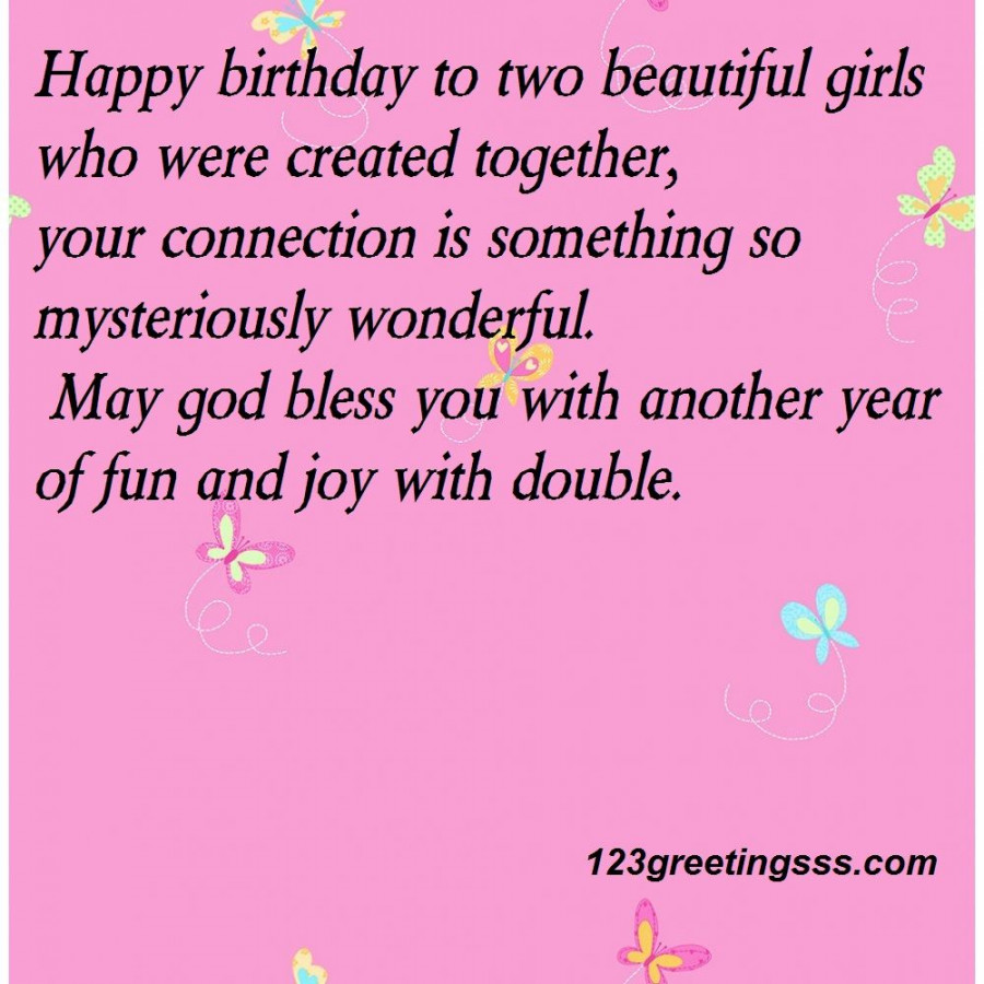 Birthday wishes for twins, Free birthday wishes, Birthday