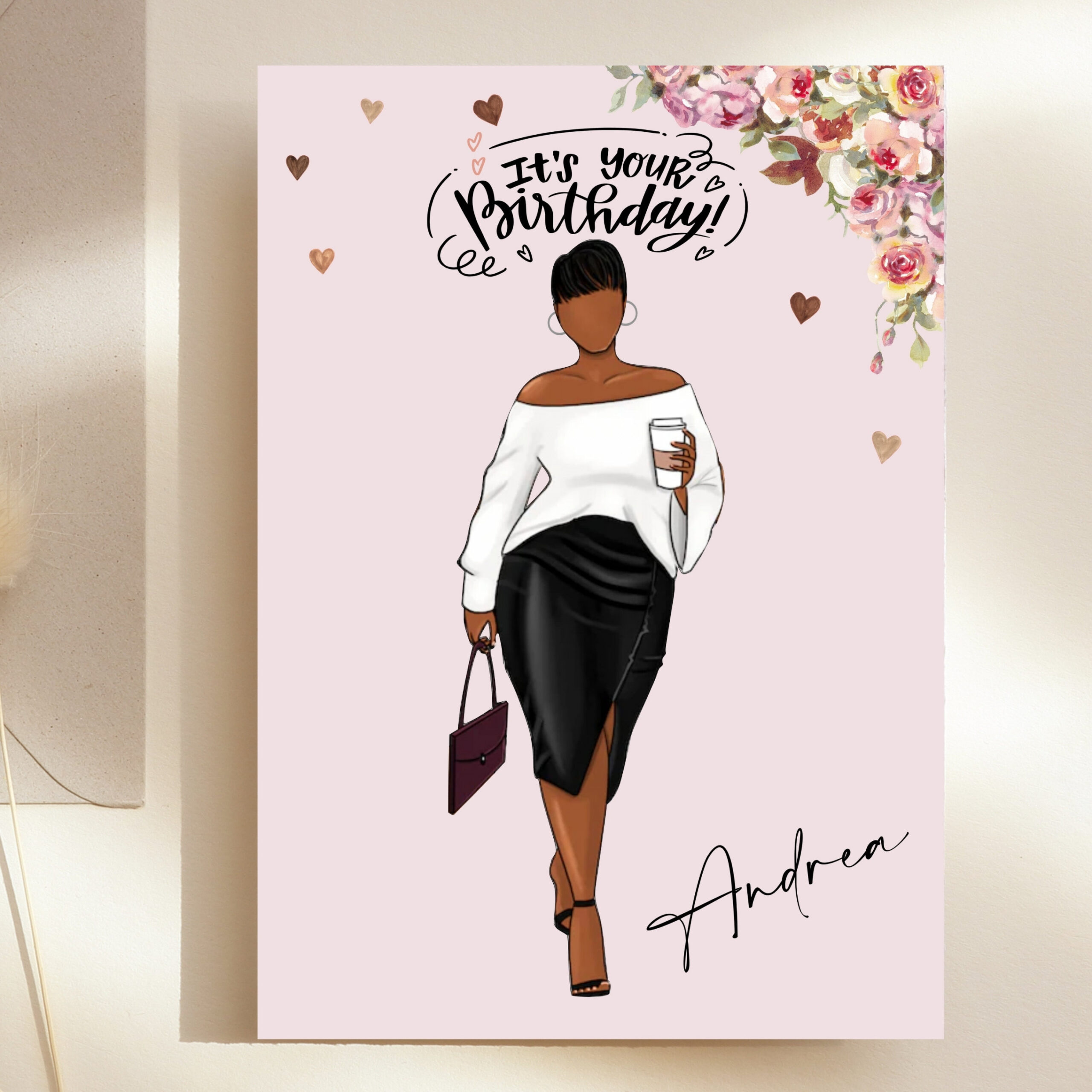 Black Sister Card Black Woman Birthday Card Personalised - Etsy