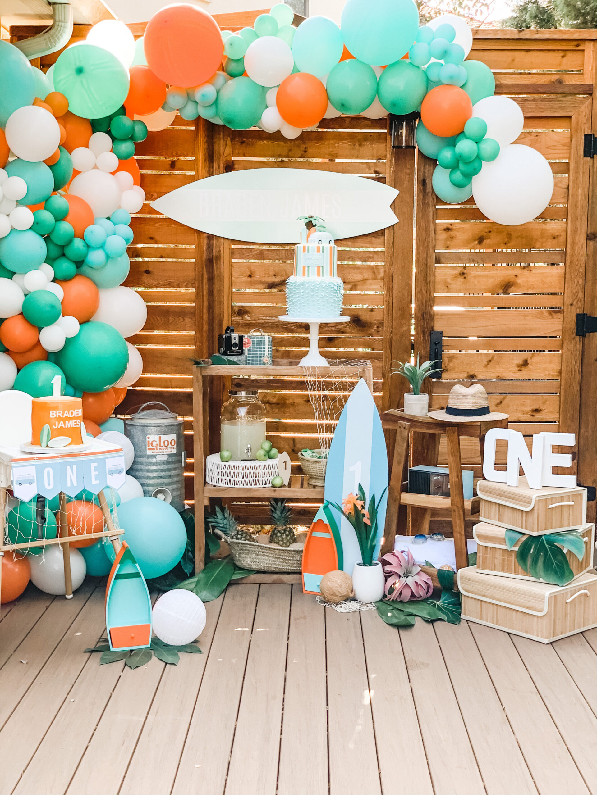 Catch a Wave this Summer with these Surfer-Themed First Birthday