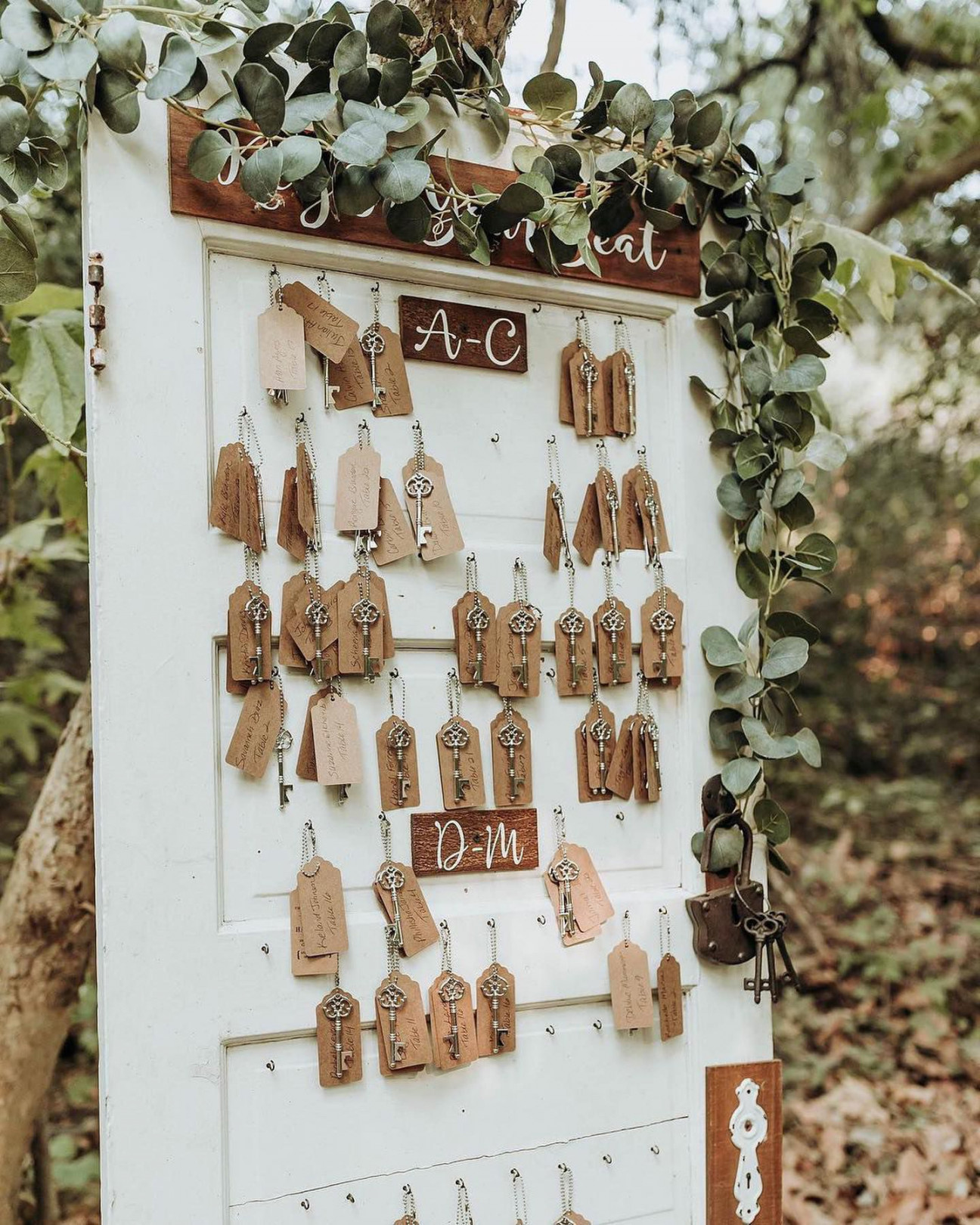 Creative Wedding Seating Chart Ideas - Rustic Wedding Chic