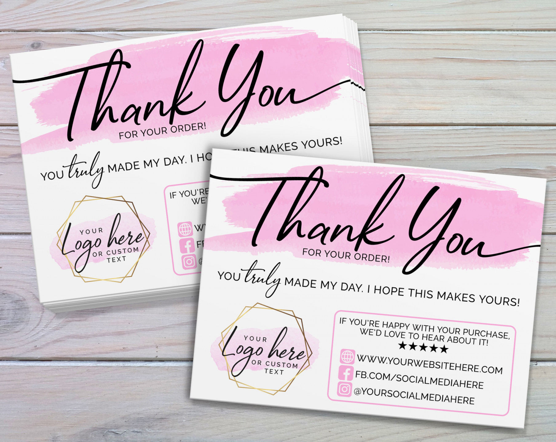 Customer Thank You Cards Small Business Thank Yous Business - Etsy