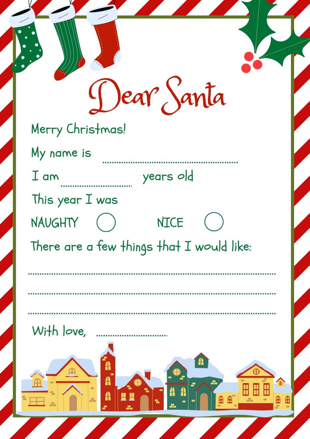 Customize + Christmas Letter Templates Online - Canva