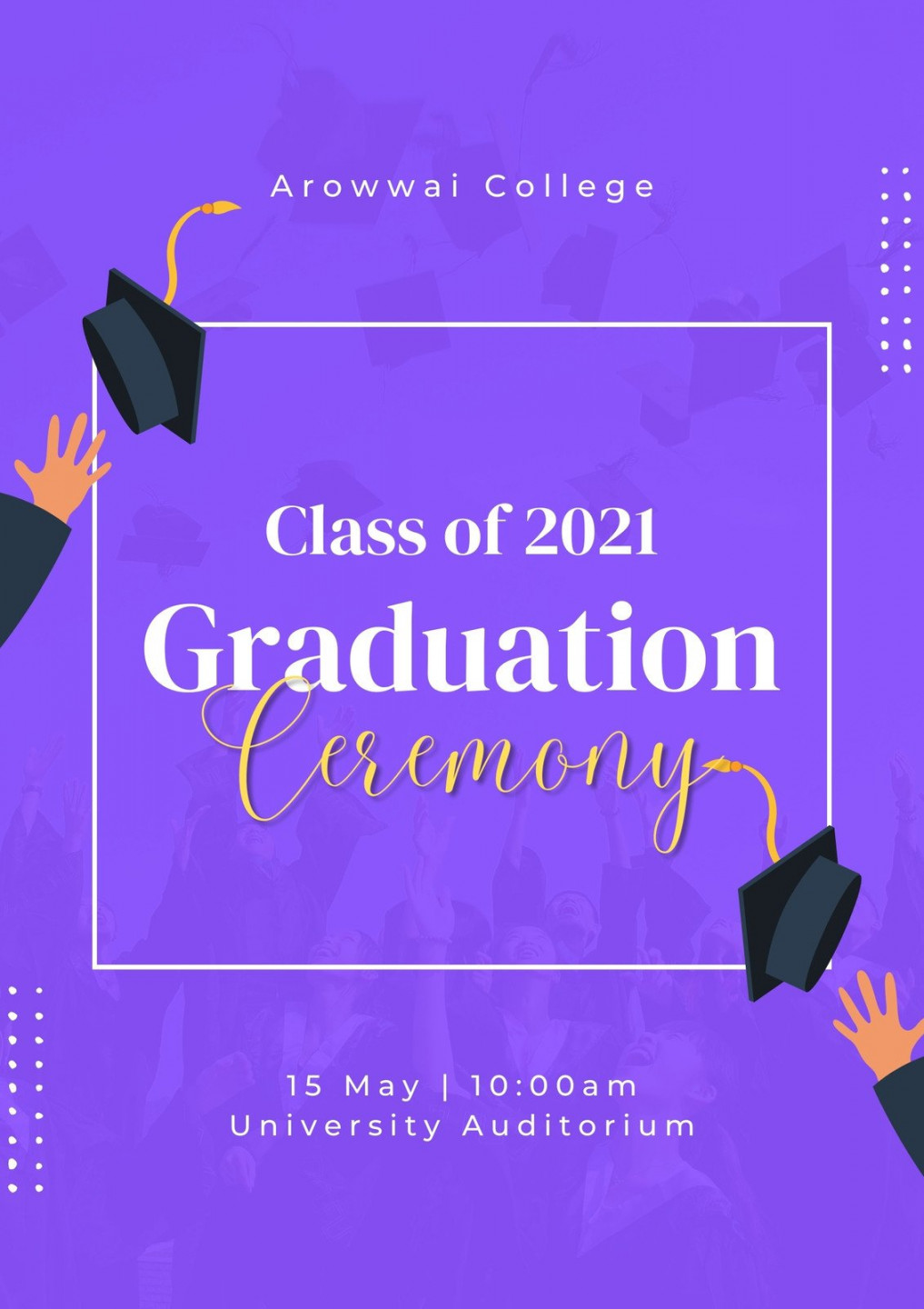 Customize + Graduation Programs Templates Online - Canva