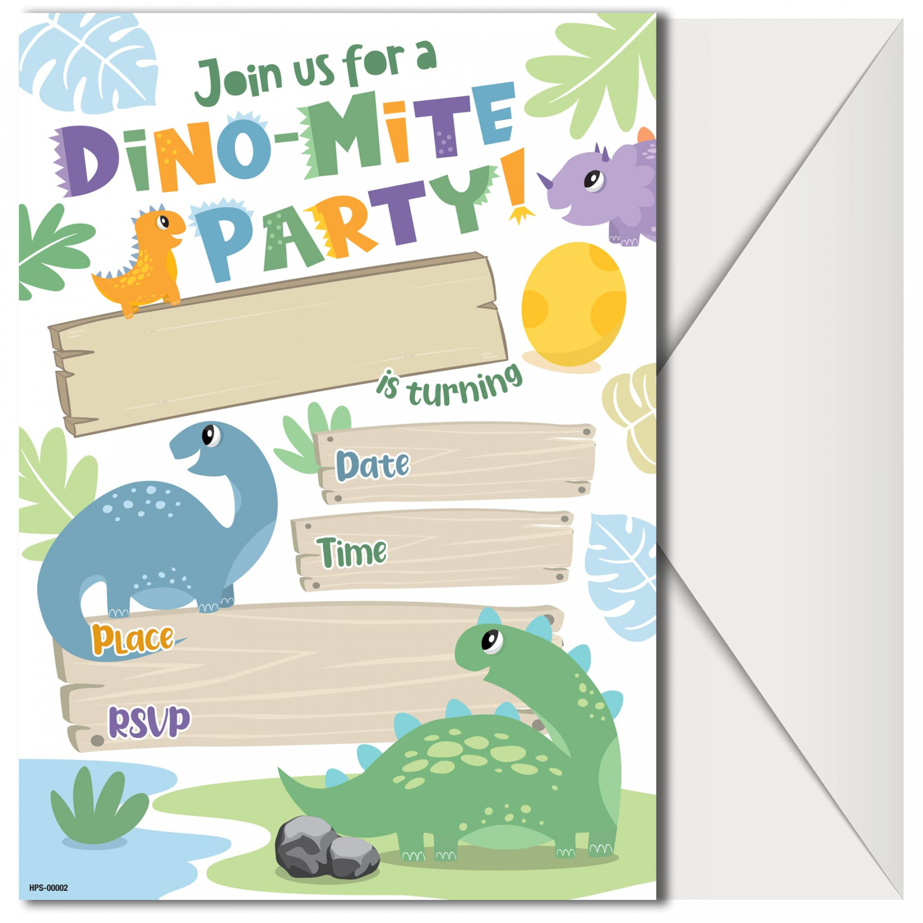 Dinosaur Birthday Invitations for Boys and Girls with Envelopes - (Pack of  ) - Dino Party InvitatiSee more Dinosaur Birthday Invitations for Boys