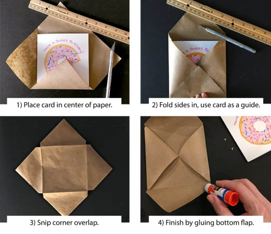 DIY Envelope Instructions To Fit Any Greeting Card < Craftidly