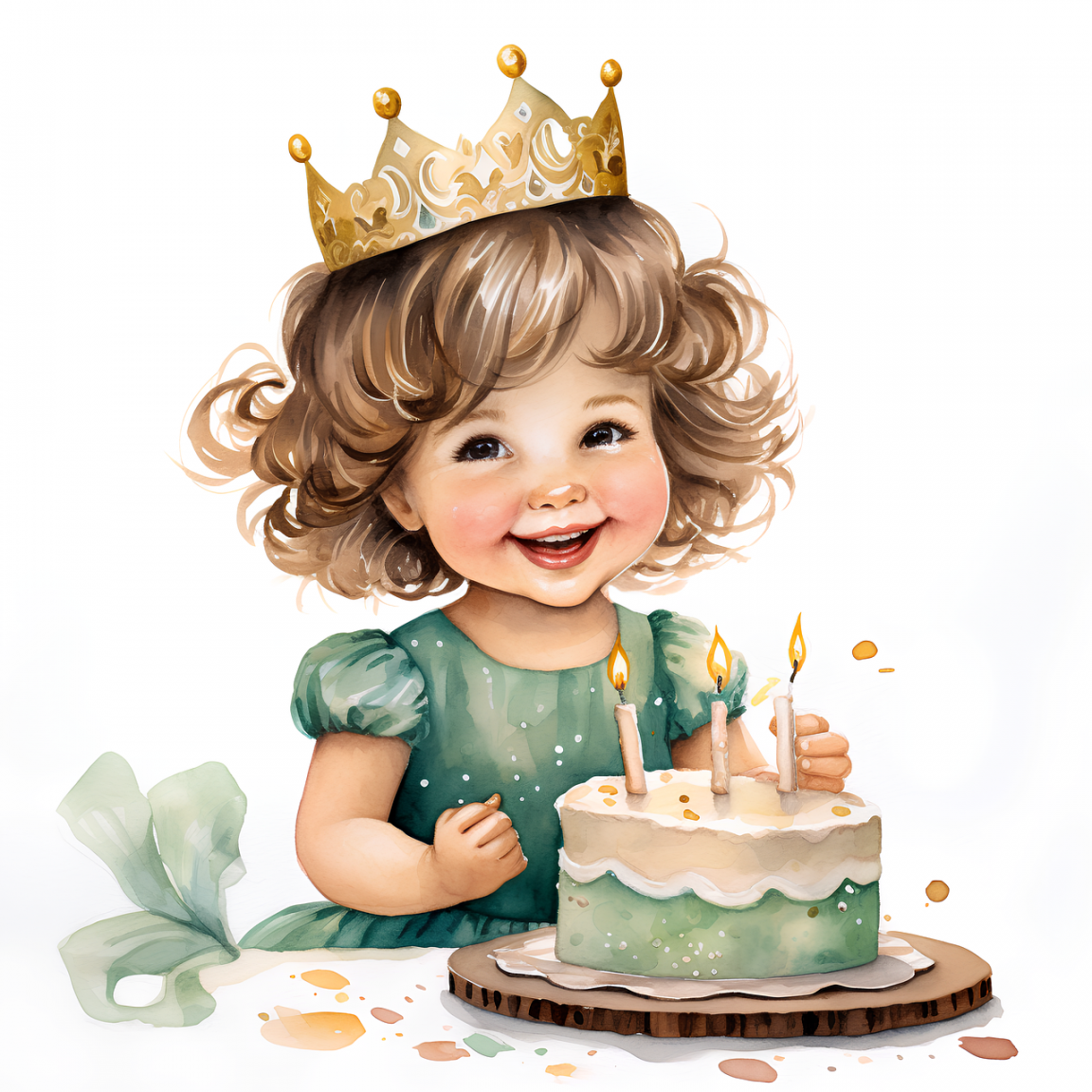 Download Ai Generated Little Girl Happy Birthday Royalty-Free