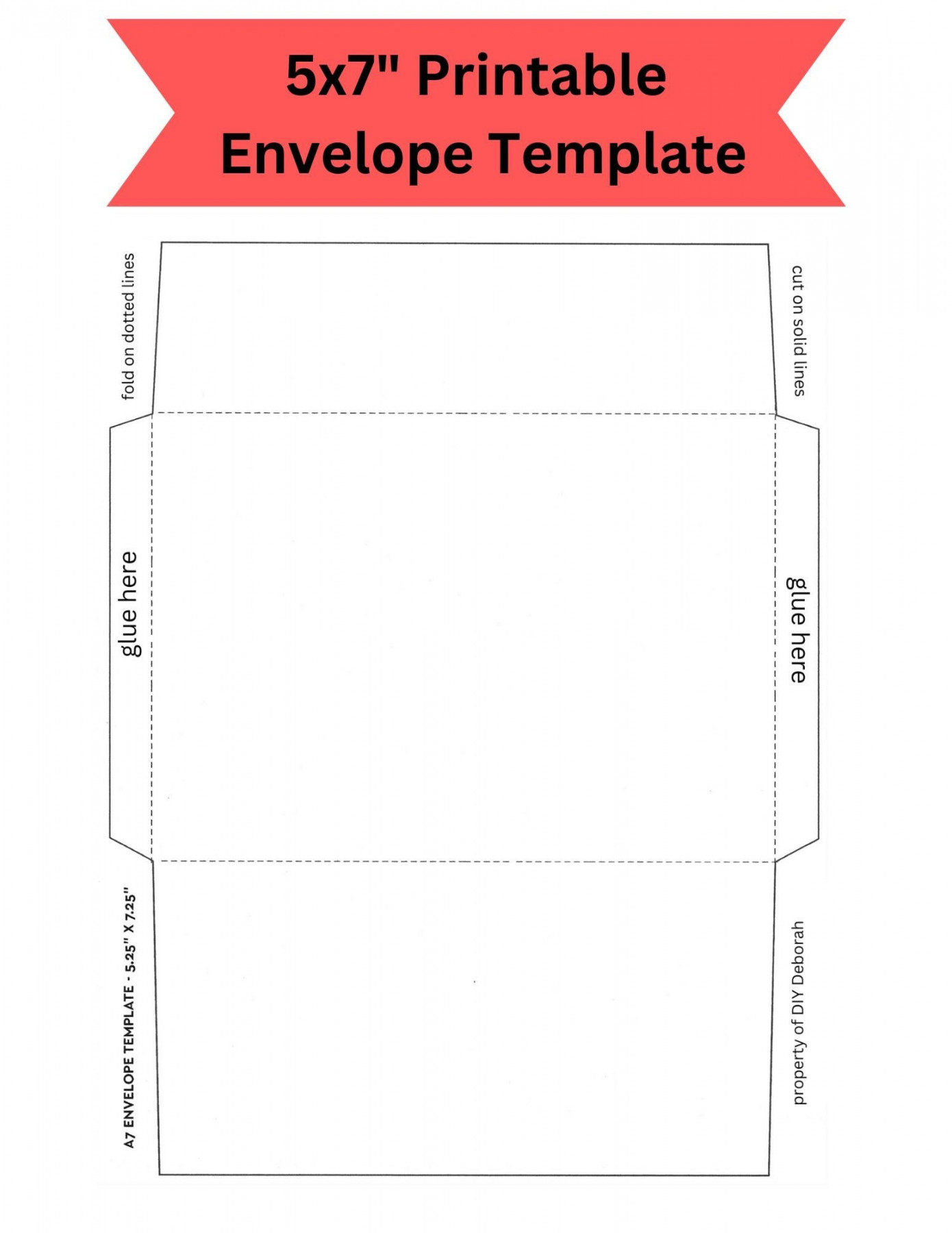 Druckbare faltbare Umschlag Vorlage, sofortiger digitaler Download,  digitaler Umschlag, x Umschlag, PNG, PDF