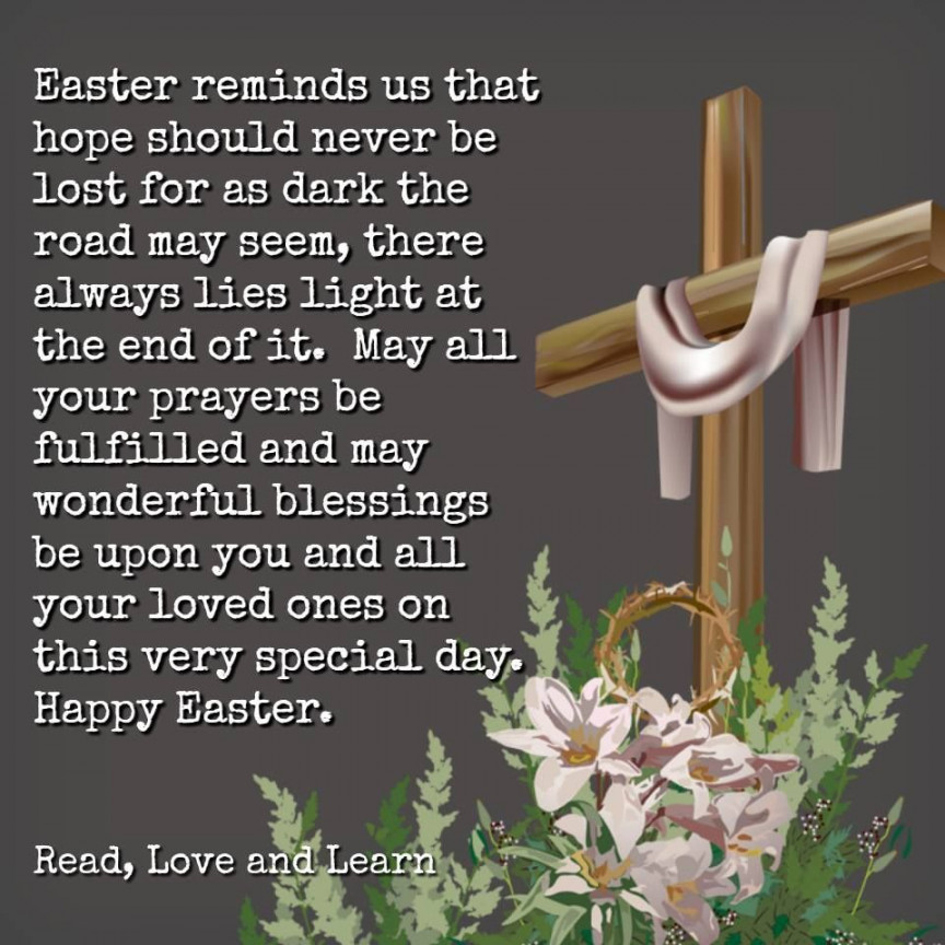 Easter Gives Us Hope  Happy easter quotes, Easter prayers, Easter