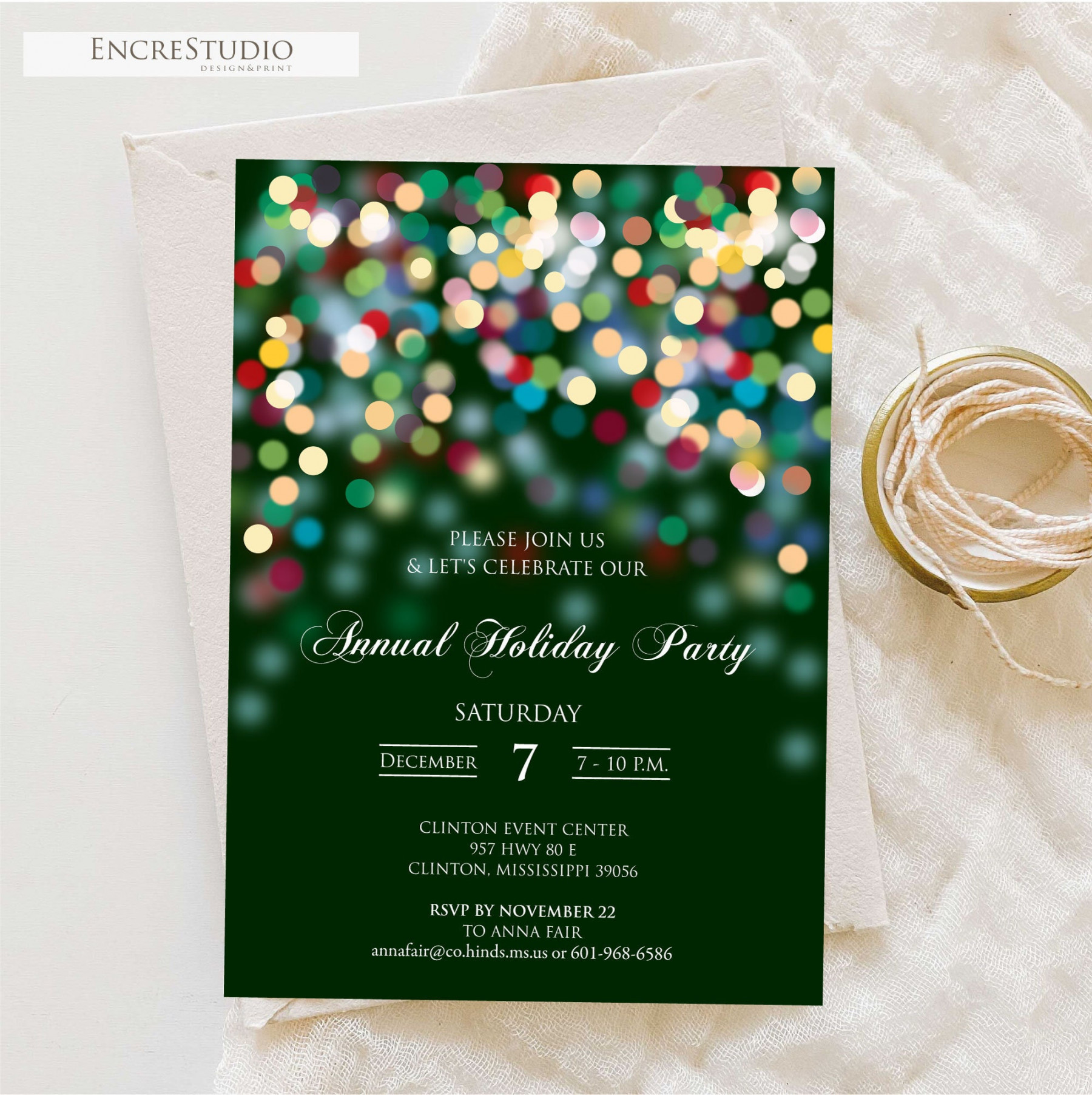 Editable Annual Company Party Invitation Corporate Invitation