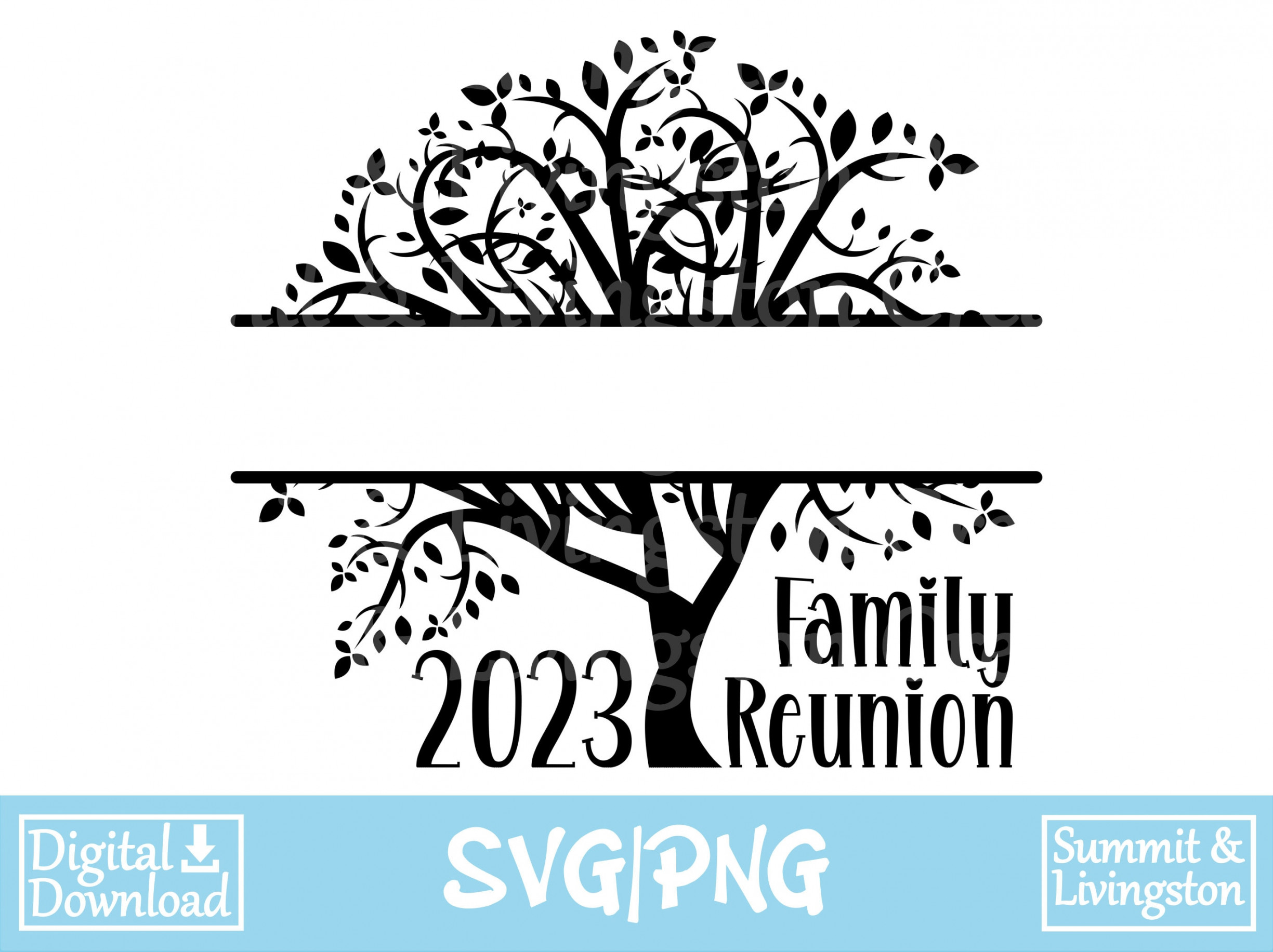 Familientreffen  SVG/PNG Split Mittlerer Stammbaum - Etsy