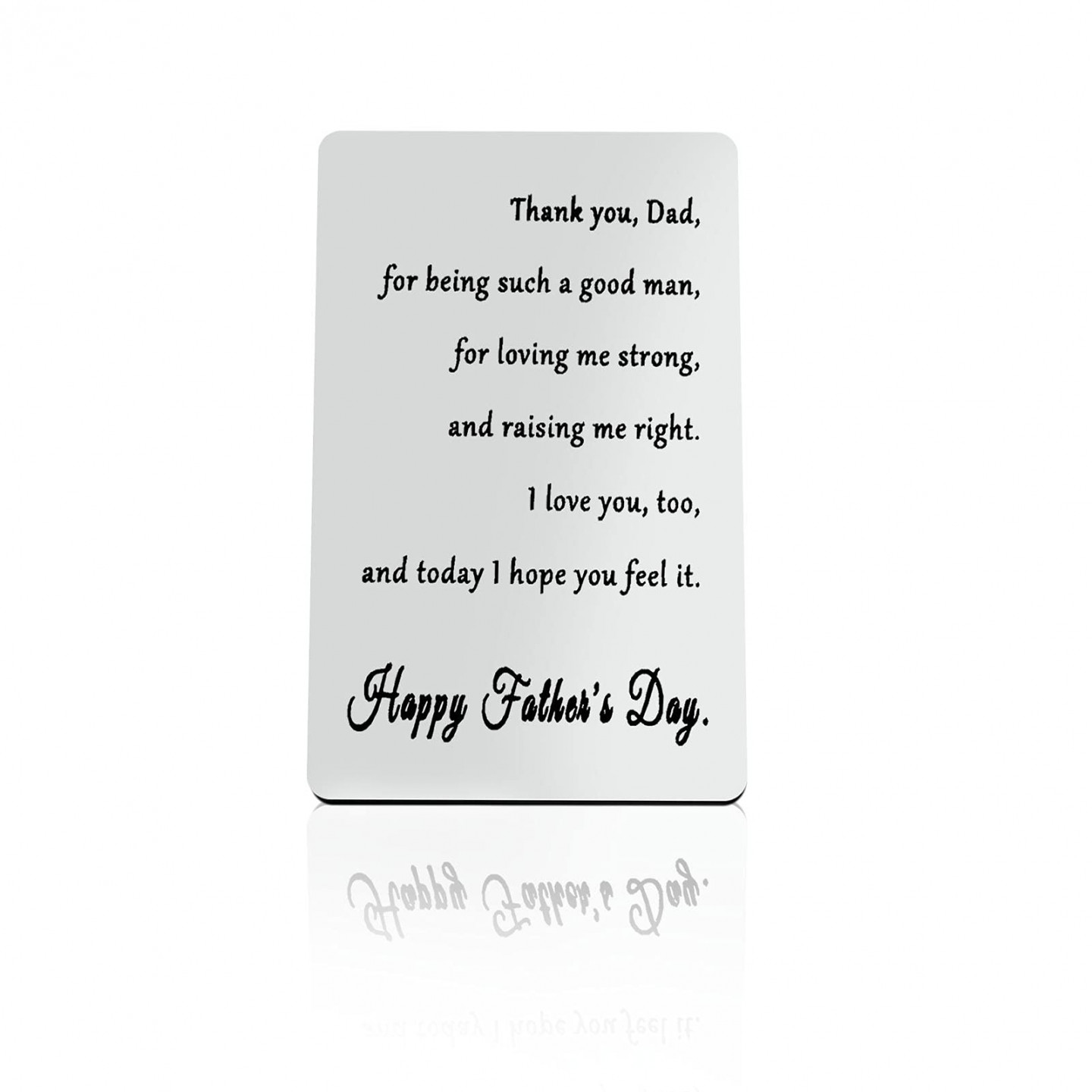 Fathers Day Gift for Dad Engraved Wallet Insert Card for Dad Thank You Dad  for Being Such a Good ManSee more Fathers Day Gift for Dad Engraved Wallet