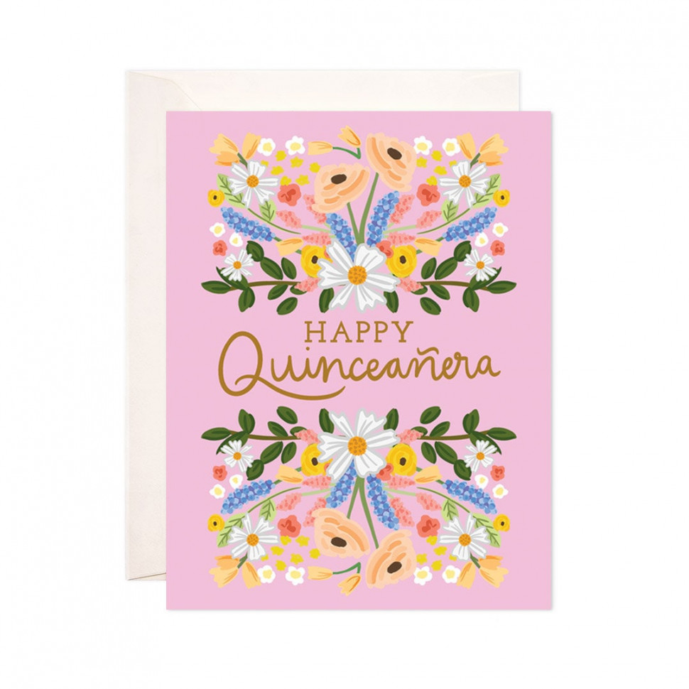 Floral Quince Greeting Card: Handmade Happy Birthday Card - Etsy