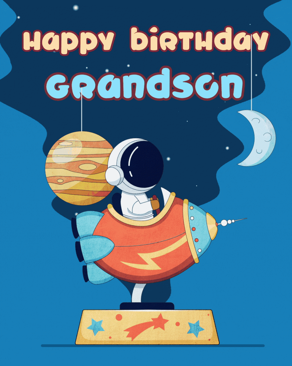 Free Happy Birthday Animated Images and GIFs for Grandson