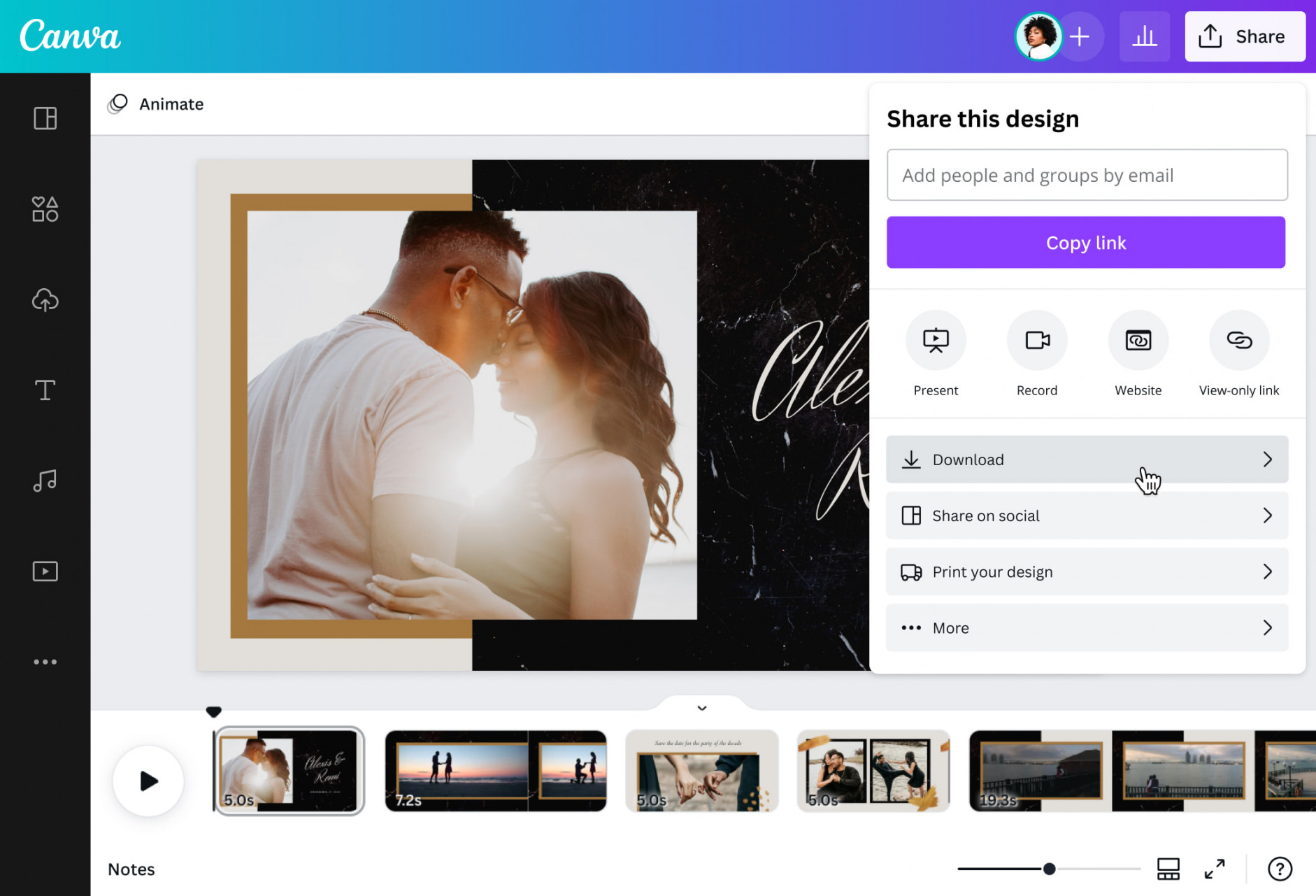 Free Online Wedding Invitation Video Maker  Canva