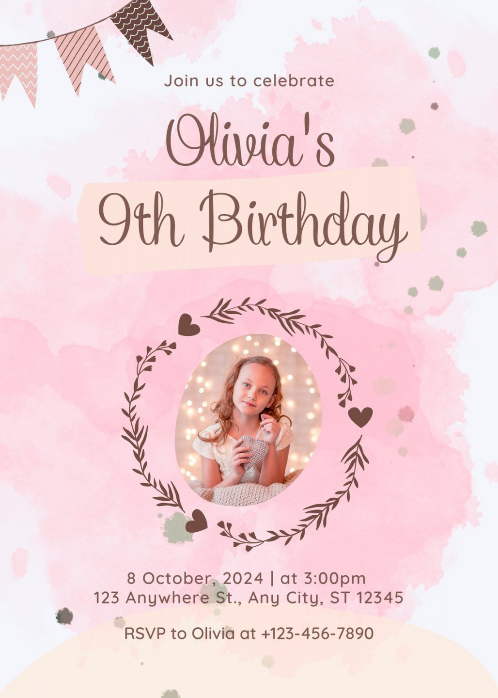 Free, printable, customizable st birthday invitation templates