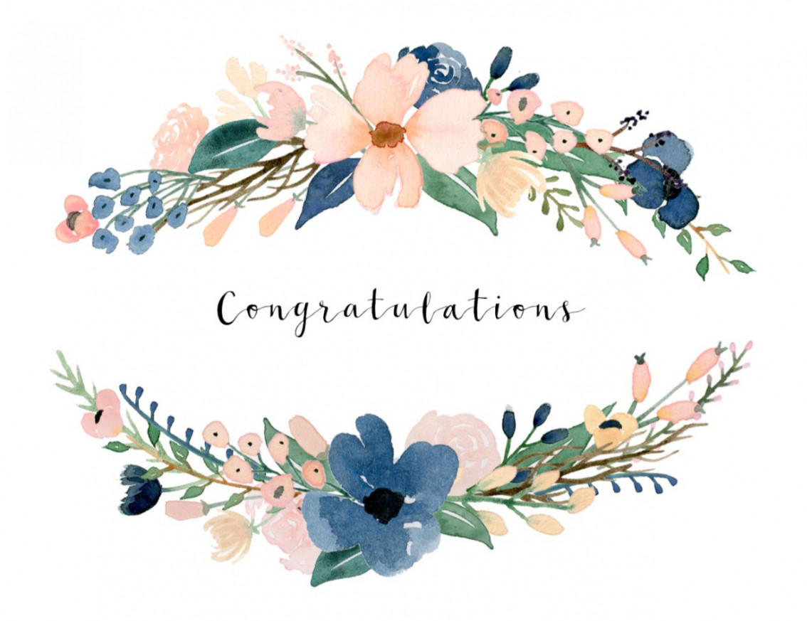 Free, Printable Wedding Cards that Say Congrats