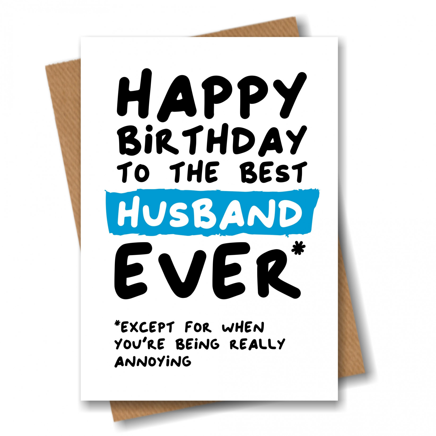 Funny Birthday Card for Husband Happy Birthday to the Best - Etsy