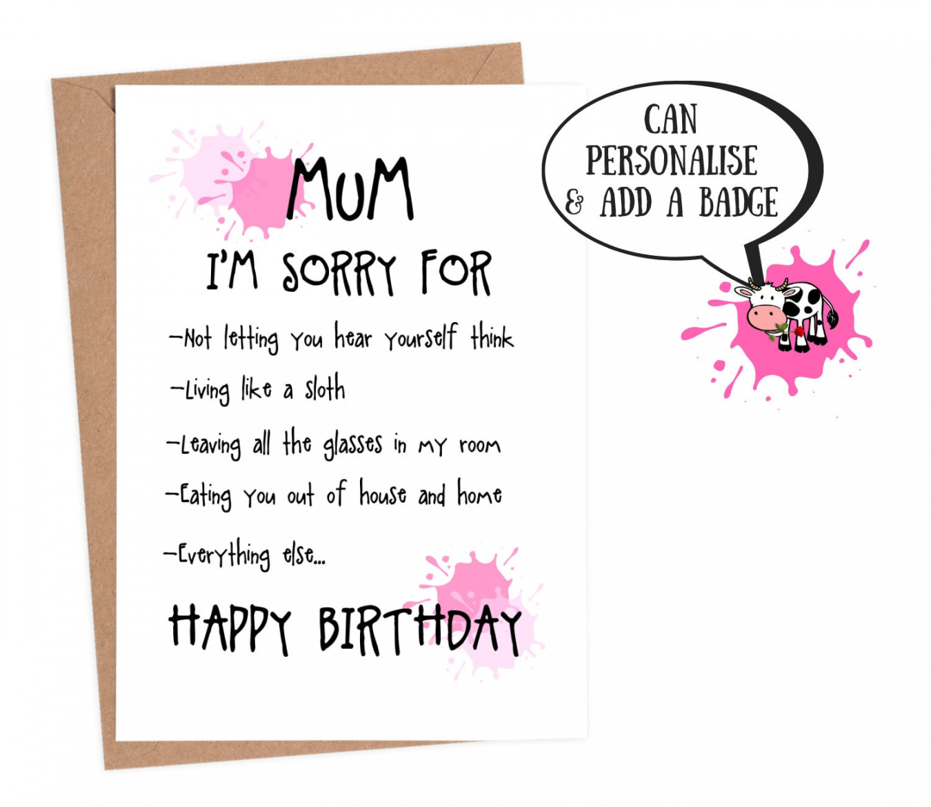 Funny birthday card mum birthday card funny mom birthday - Etsy