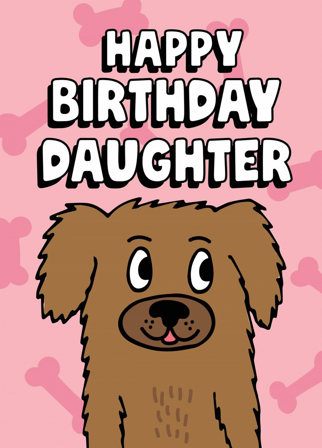 Funny Daughter Birthday Cards - Scribbler