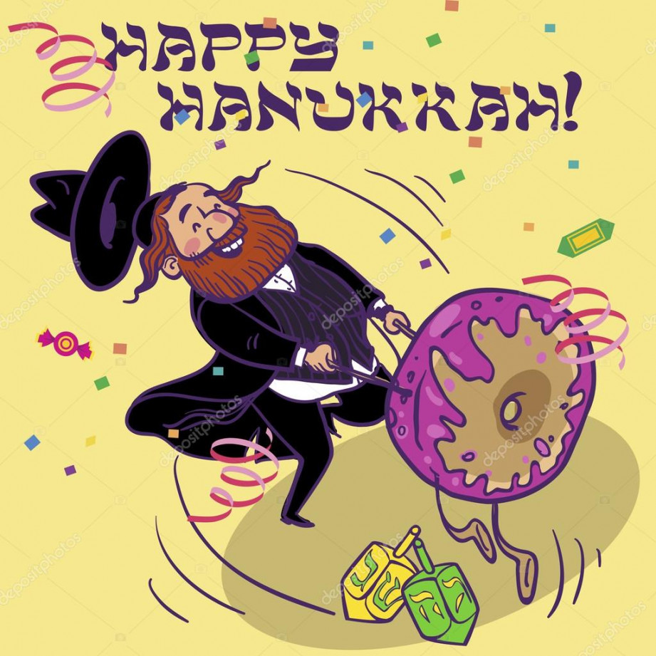 Funny Happy Hanukkah greeting card