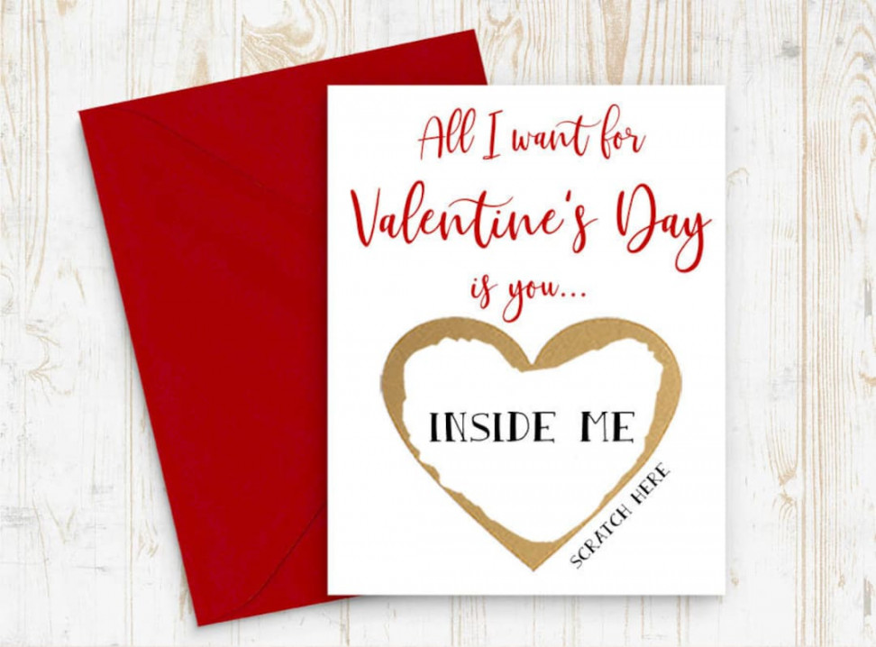 Funny Valentines Day Card Adult Valentines Day Card Naughty - Etsy